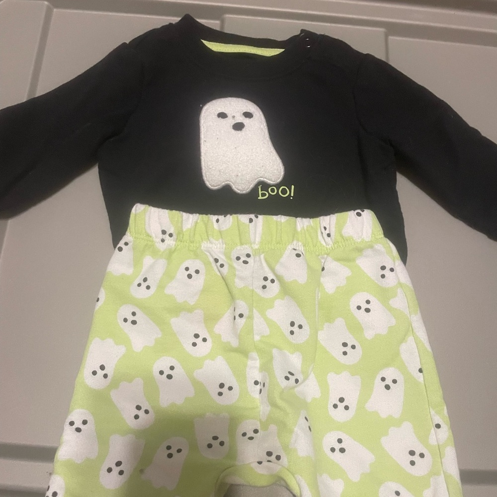 Halloween 0-3 boys matching outfit